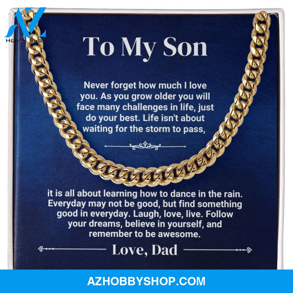 To My Son - Do Your Best - Cuban Link Chain