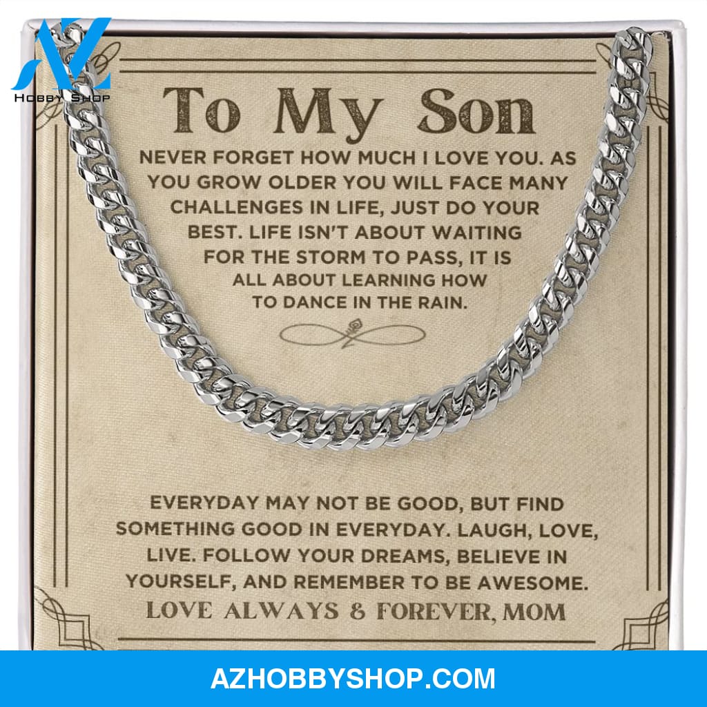 To My Son - Do Your Best - Cuban Link Chain