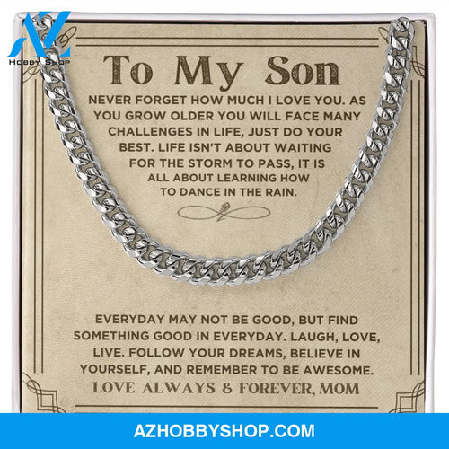 To My Son - Do Your Best - Cuban Link Chain