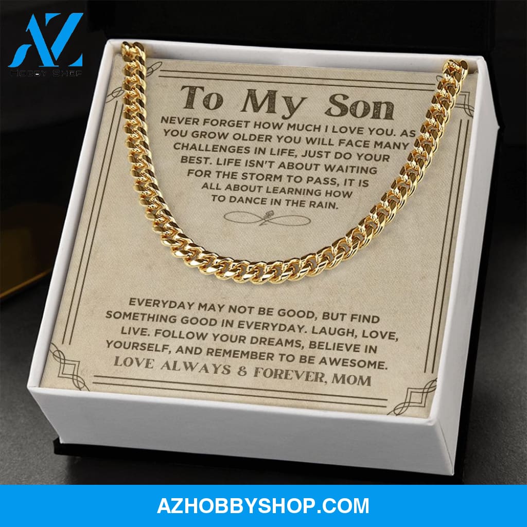 To My Son - Do Your Best - Cuban Link Chain