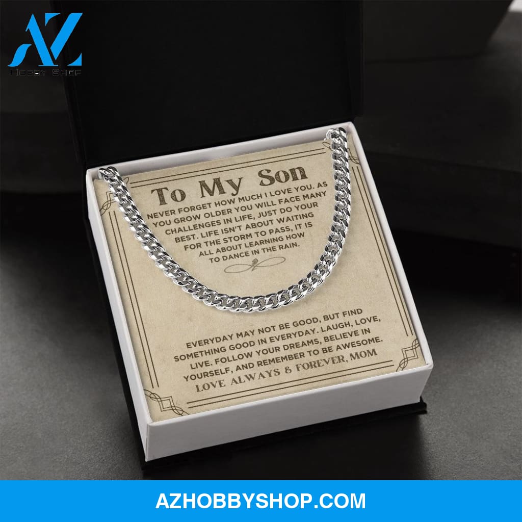 To My Son - Do Your Best - Cuban Link Chain