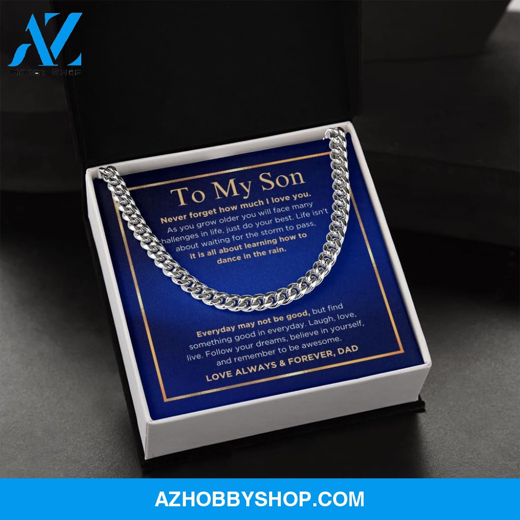To My Son - Do Your Best - Cuban Link Chain