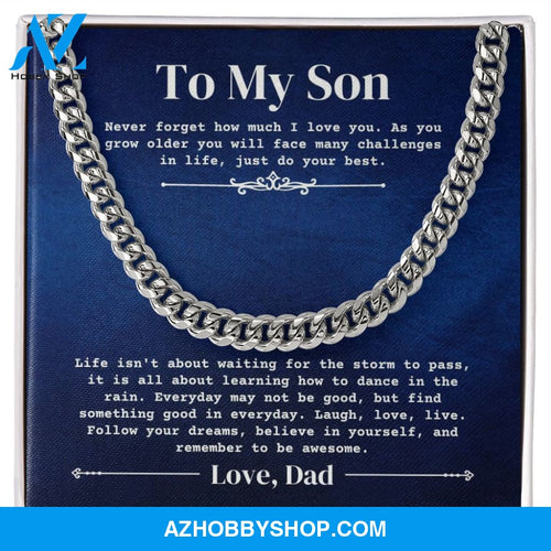 To My Son - Do Your Best - Cuban Link Chain