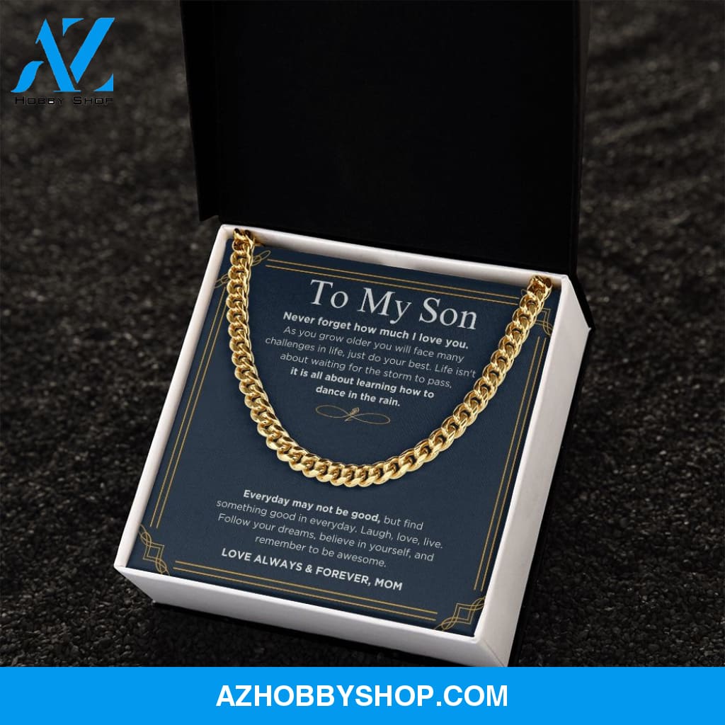 To My Son - Do Your Best - Cuban Link Chain