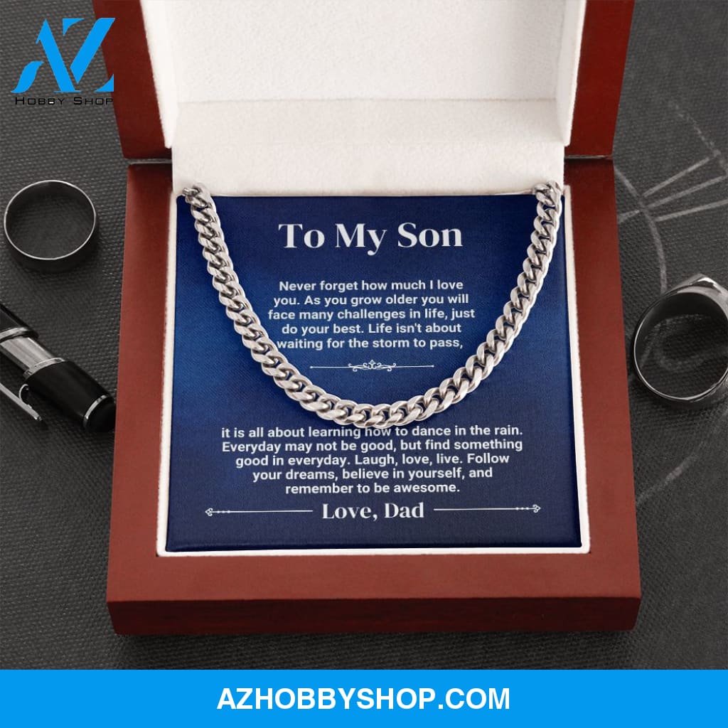 To My Son - Do Your Best - Cuban Link Chain
