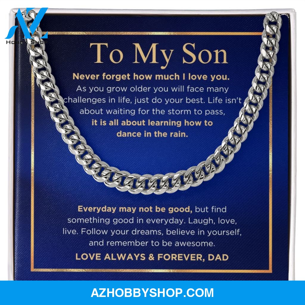To My Son - Do Your Best - Cuban Link Chain