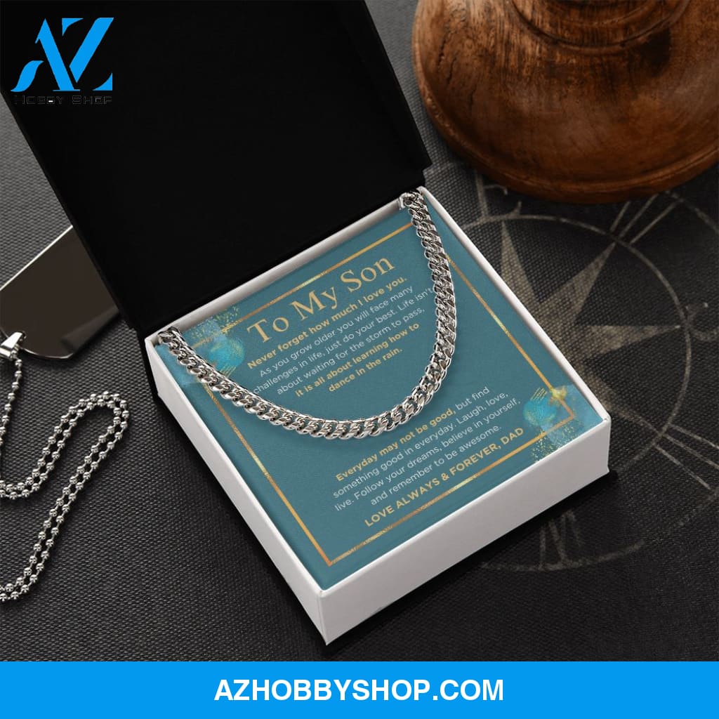 To My Son - Do Your Best - Cuban Link Chain