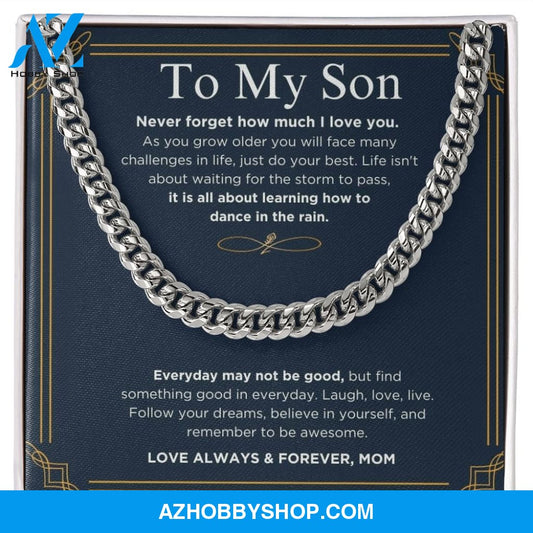 To My Son - Do Your Best - Cuban Link Chain