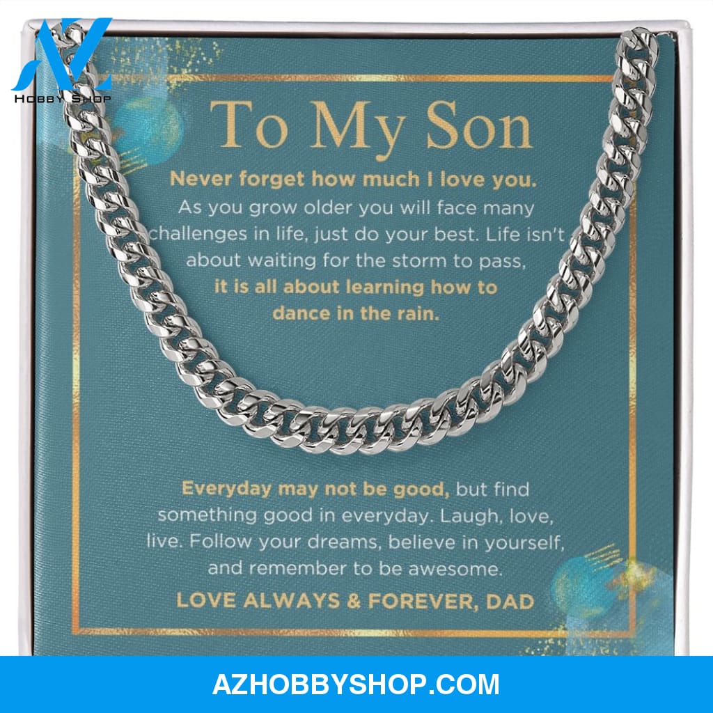 To My Son - Do Your Best - Cuban Link Chain