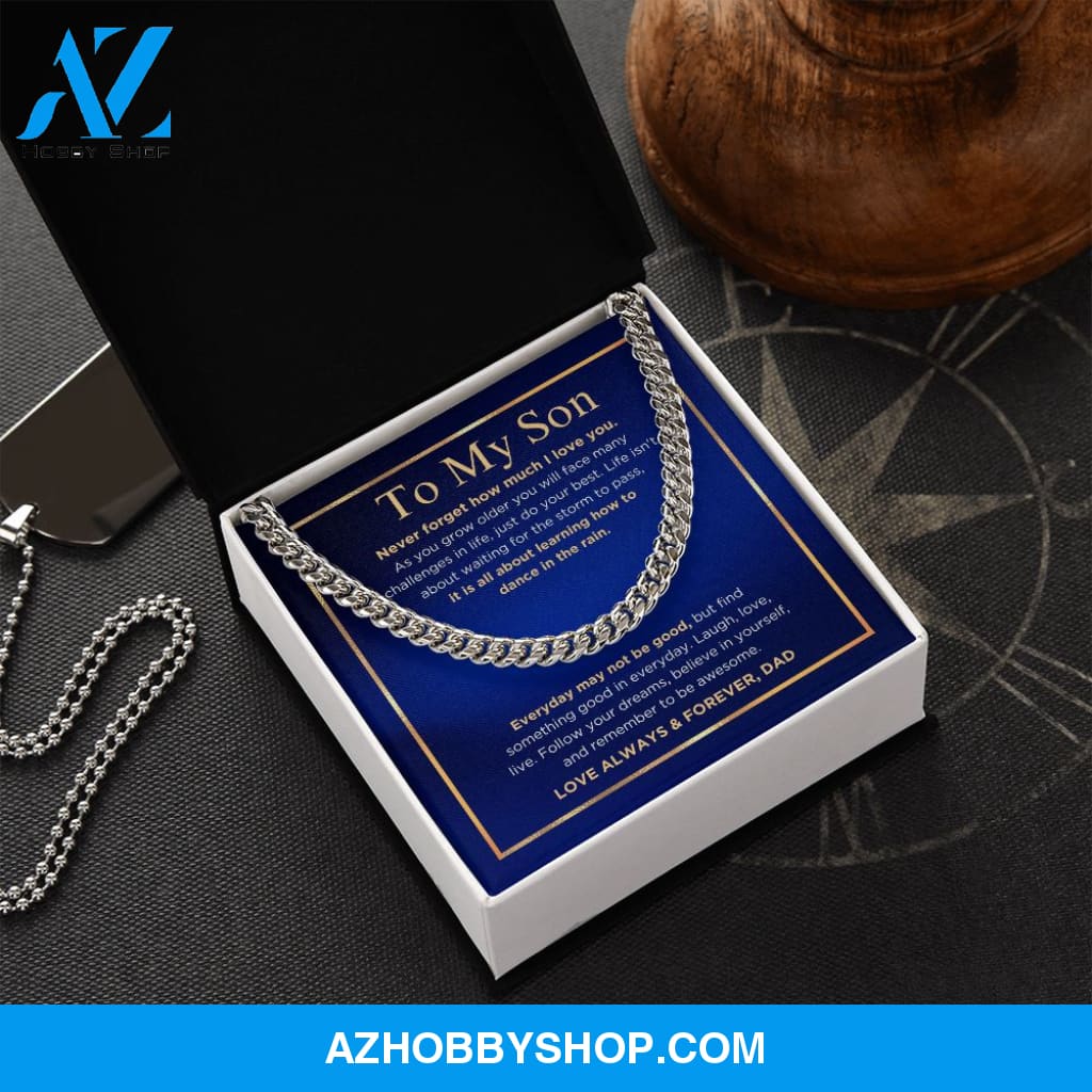 To My Son - Do Your Best - Cuban Link Chain