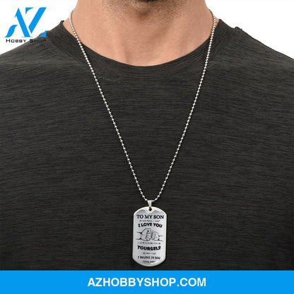 To My Son DogTag | Never Forget (Stainless) | Luxury Dog Tag