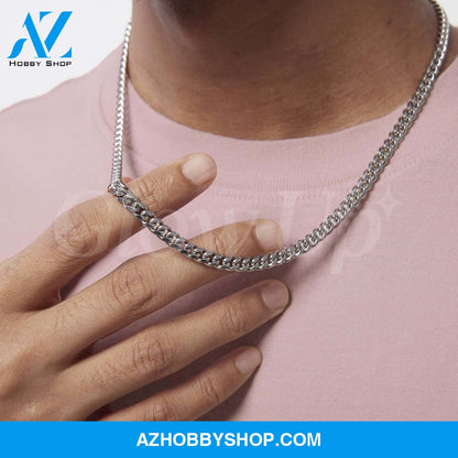 To my Son from Mom - Cuban Link Chain - Stand Tall