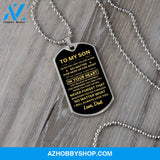 To My Son | Never Forget That | Dog Tag Necklace | Gift For Son From Dad