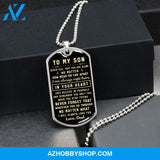 To My Son | Never Forget That | Dog Tag Necklace | Gift For Son From Dad