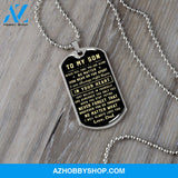 To My Son | Never Forget That | Dog Tag Necklace | Gift For Son From Dad