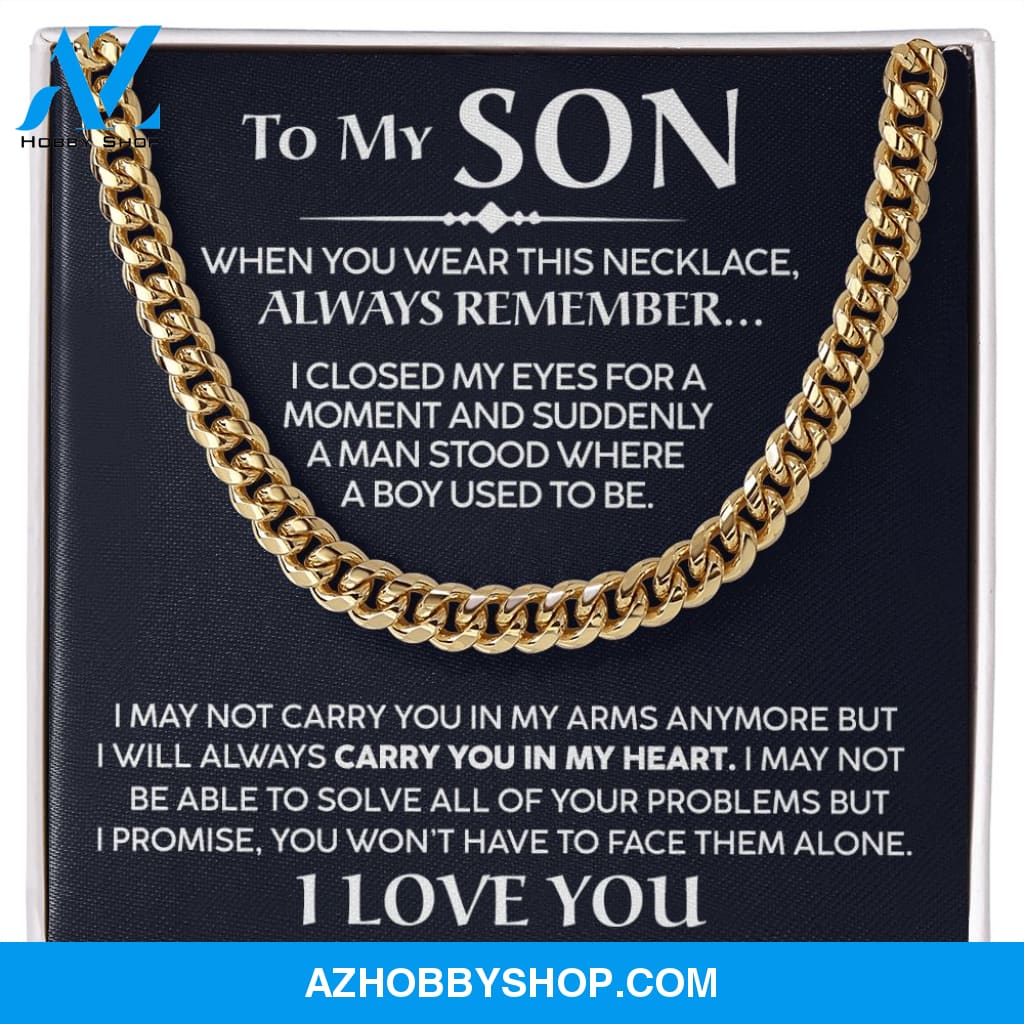 To My Son - Promise - Cuban Link Chain