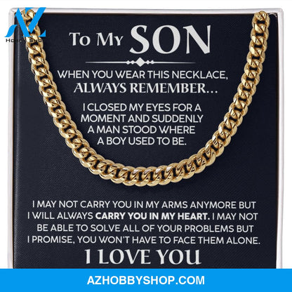To My Son - Promise - Cuban Link Chain