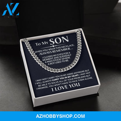 To My Son - Promise - Cuban Link Chain