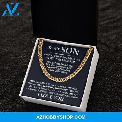 To My Son - Promise - Cuban Link Chain