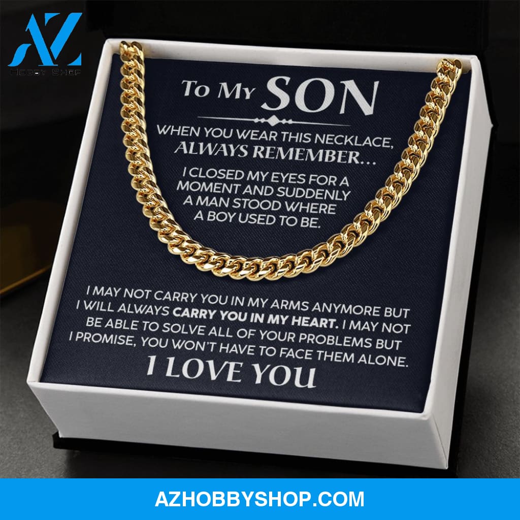 To My Son - Promise - Cuban Link Chain