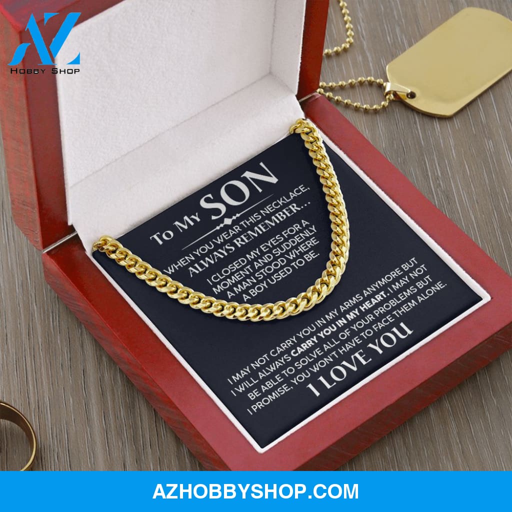 To My Son - Promise - Cuban Link Chain