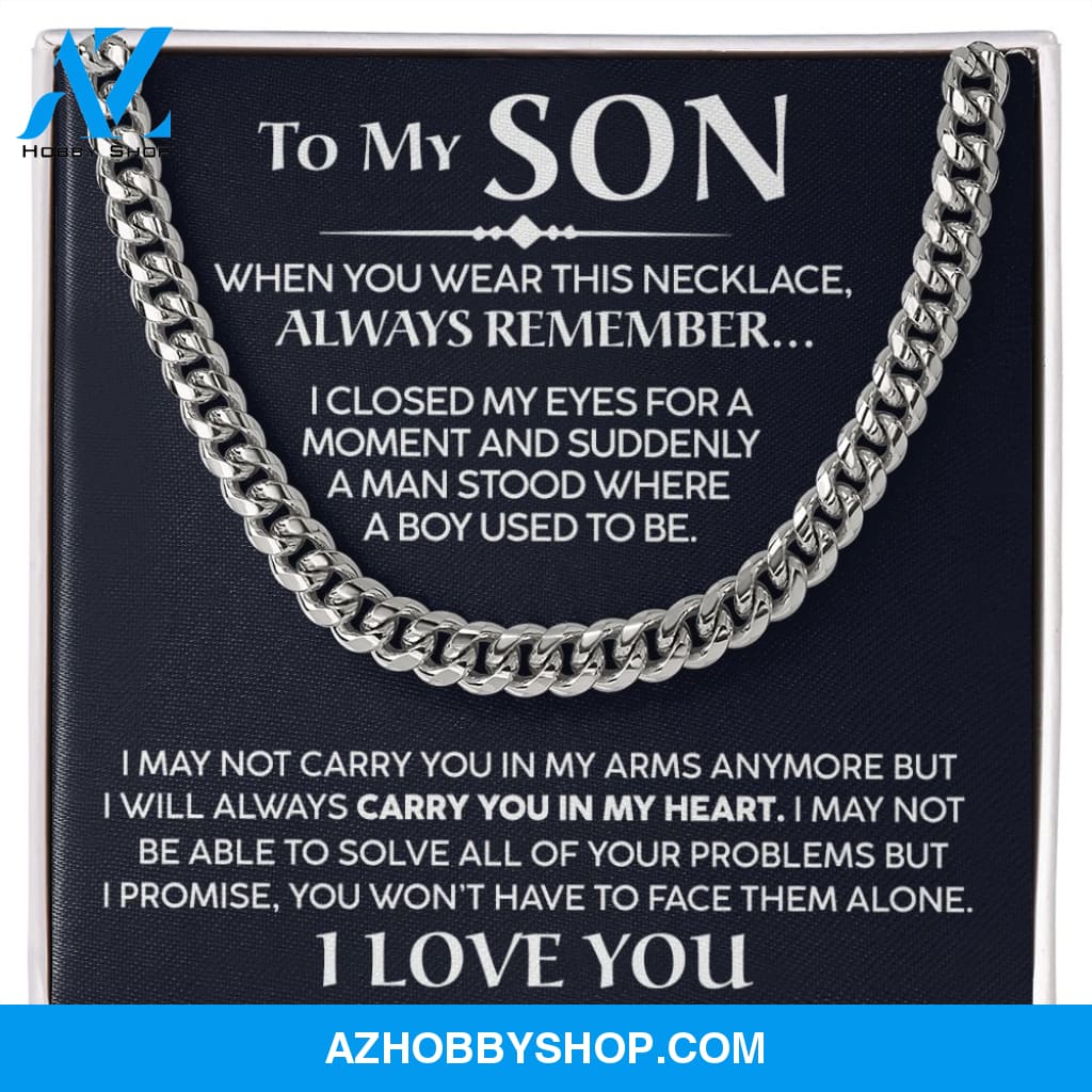 To My Son - Promise - Cuban Link Chain