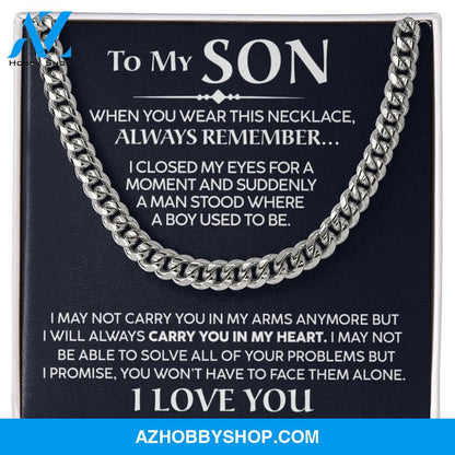 To My Son - Promise - Cuban Link Chain