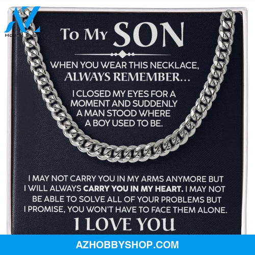 To My Son - Promise - Cuban Link Chain