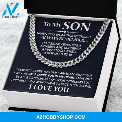 To My Son - Promise - Cuban Link Chain