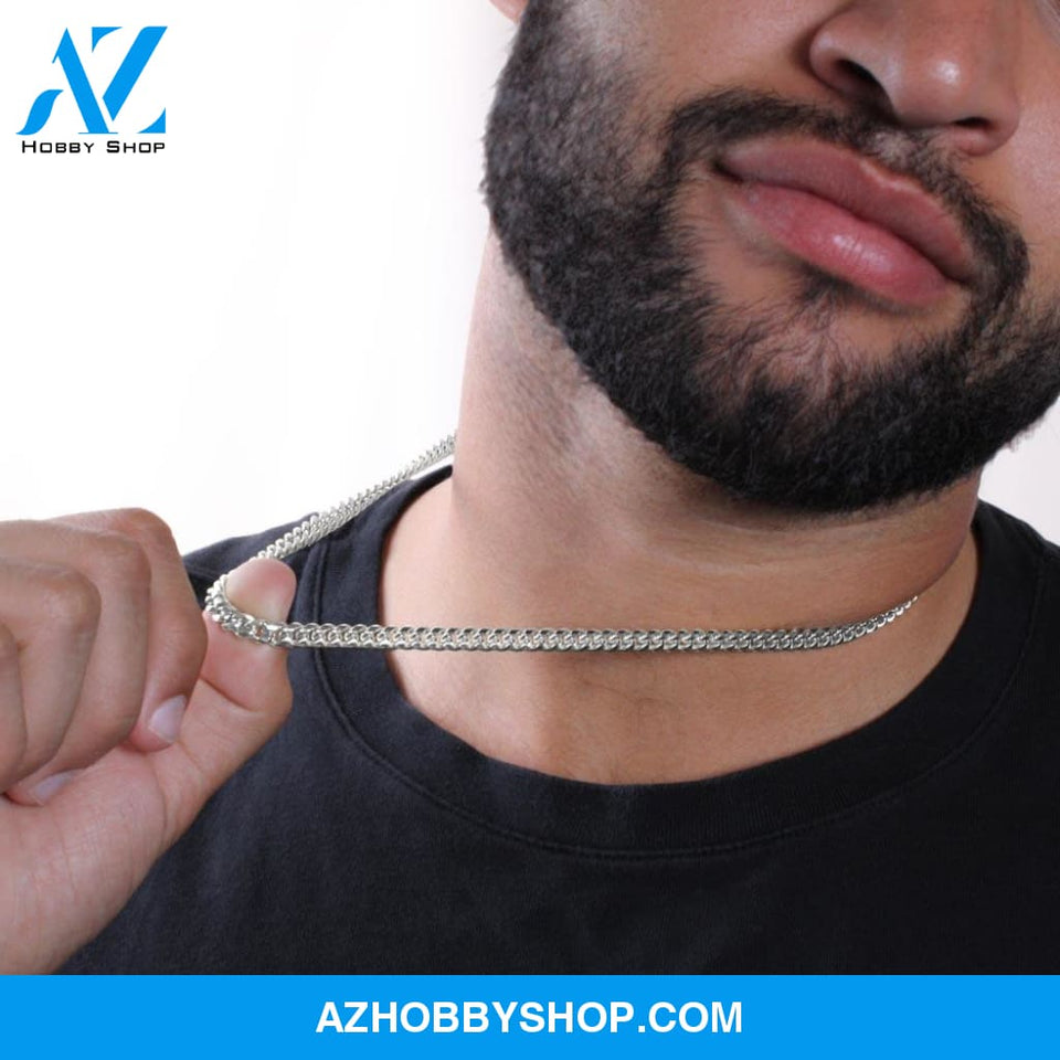 To My Son - Stand Tall from Dad - Cuban Link Chain