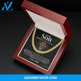 To My Son - Stand Tall from Dad - Cuban Link Chain