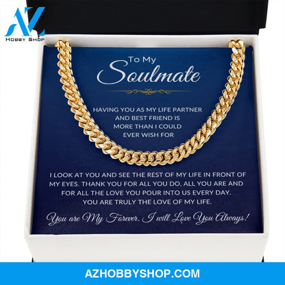 To My Soulmate | Cuban Link Chain