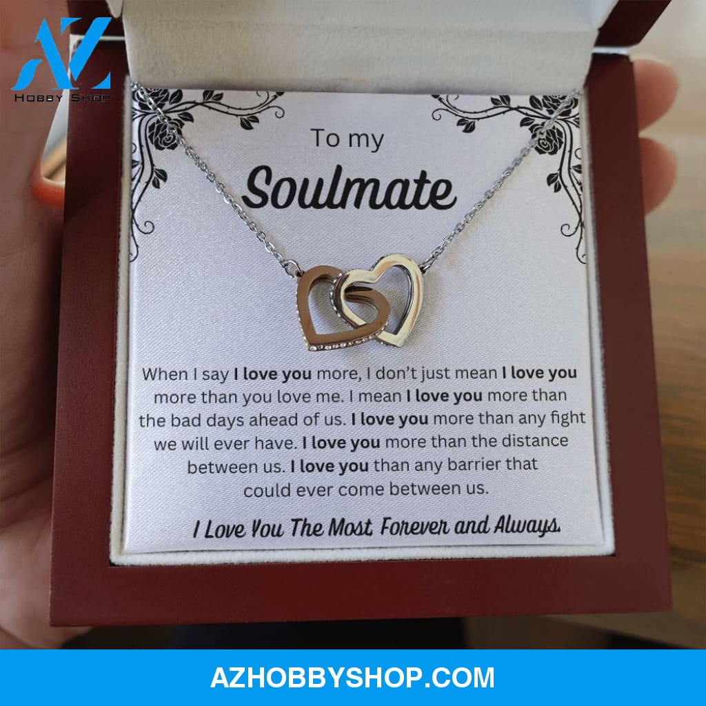 To My Soulmate - Interlocking Hearts