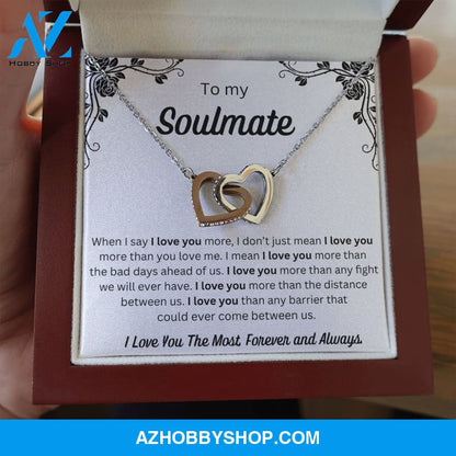 To My Soulmate - Interlocking Hearts
