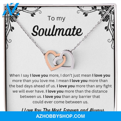 To My Soulmate - Interlocking Hearts