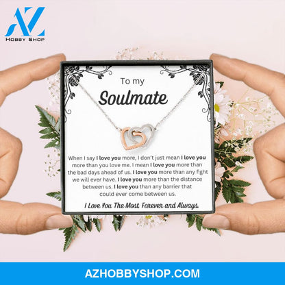 To My Soulmate - Interlocking Hearts