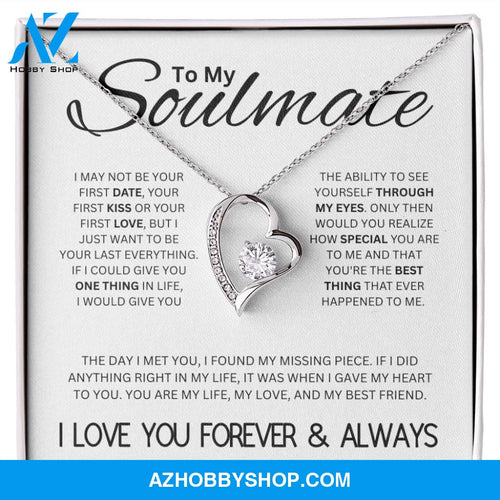 To My Soulmate | My Life My Love My Best Friend | Forever Love Necklace