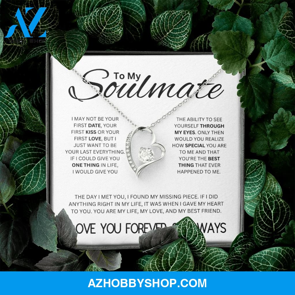 To My Soulmate | My Life My Love My Best Friend | Forever Love Necklace