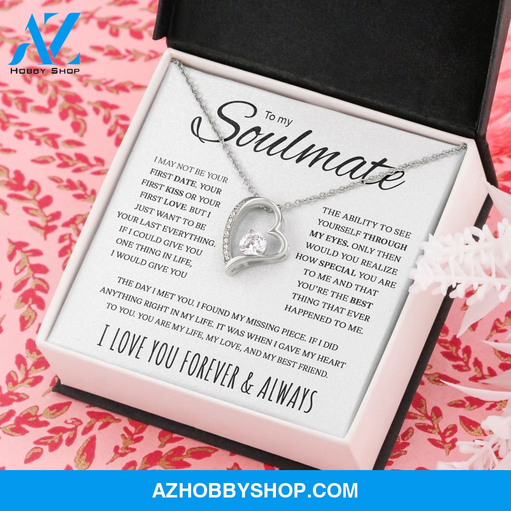 To My Soulmate | My Life My Love My Best Friend | Forever Love Necklace