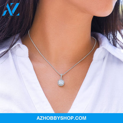 To My Soulmate - "My Life, Love & Best Friend" Sparkling Silver Pendant
