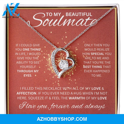 To My Soulmate Necklace For Women Forever Love