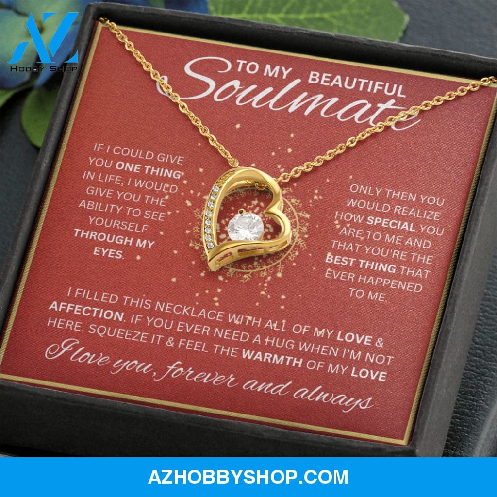 To My Soulmate Necklace For Women Forever Love