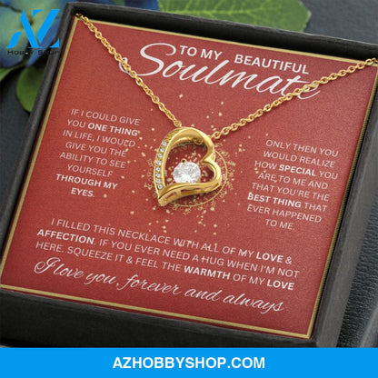 To My Soulmate Necklace For Women Forever Love