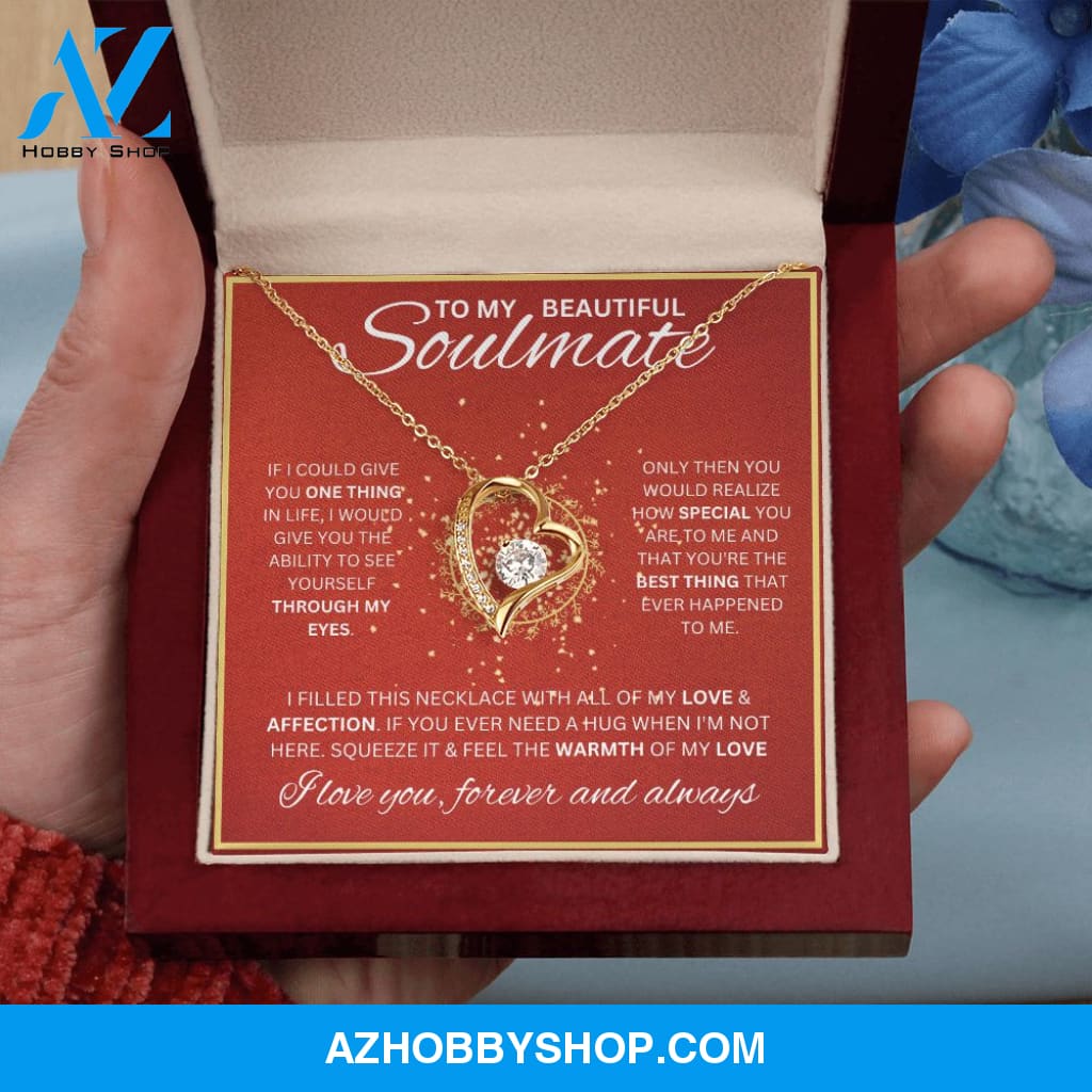 To My Soulmate Necklace For Women Forever Love
