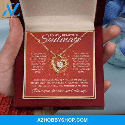 To My Soulmate Necklace For Women Forever Love