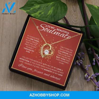 To My Soulmate Necklace For Women Forever Love