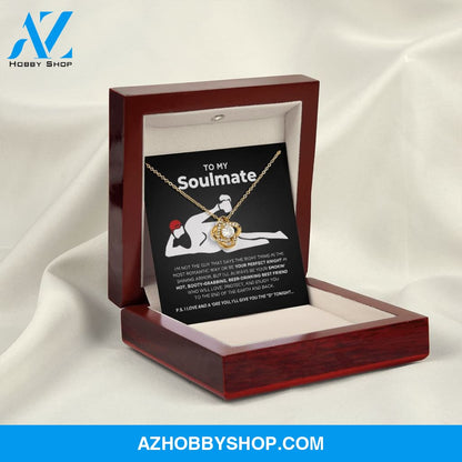 To My Soulmate - Smokin' Hot - Love Knot Necklace