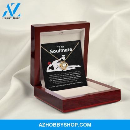 To My Soulmate - Smokin' Hot - Love Knot Necklace