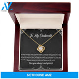 To My Soulmate, The Day I Met You, Love Knot Necklace For Girlfriend, Anniversary Birthday Valentines Day Gifts From Boyfriend