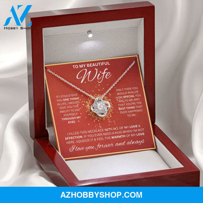 To My Wife Necklace For Women Love Knot